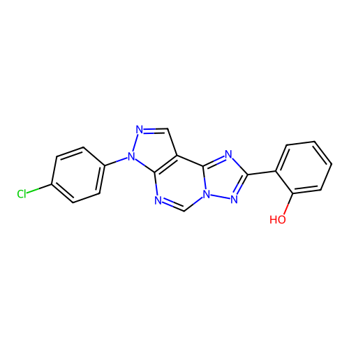 C18H11ClN6O structure