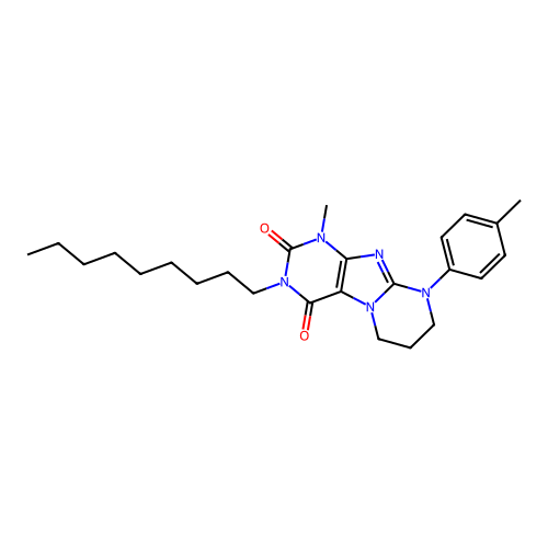 1-methyl-9-(4-methylphenyl)-3-nonyl-7,8-dihydro-6H-purino[7,8-a]pyrimidine-2,4-dione structure