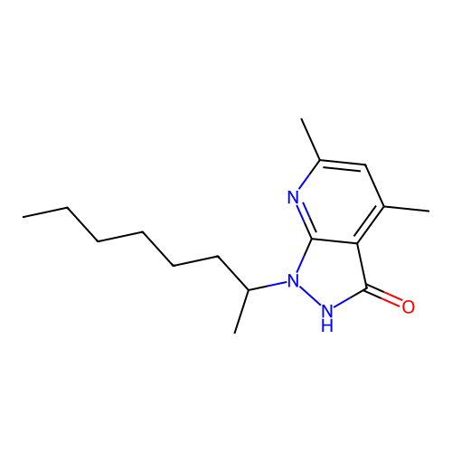 4,6-dimethyl-1-octan-2-yl-2H-pyrazolo[3,4-b]pyridin-3-one structure