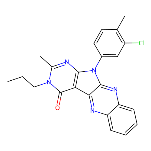 C23H20ClN5O structure