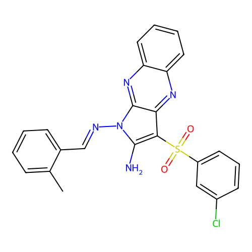 C24H18ClN5O2S structure