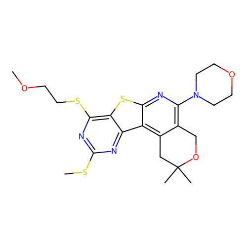 C22H28N4O3S3 structure