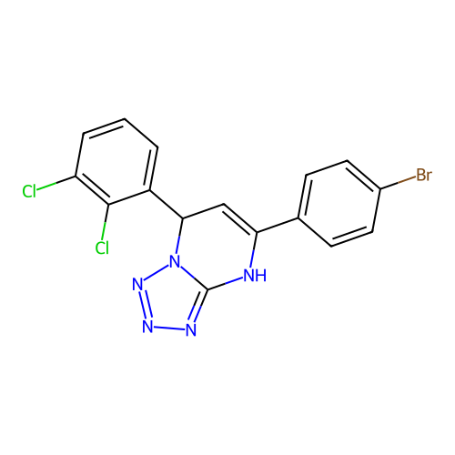 5-(4-Bromophenyl)-7-(2,3-dichlorophenyl)-4,7-dihydrotetrazolo[1,5-a]pyrimidine structure