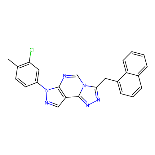 C24H17ClN6 structure