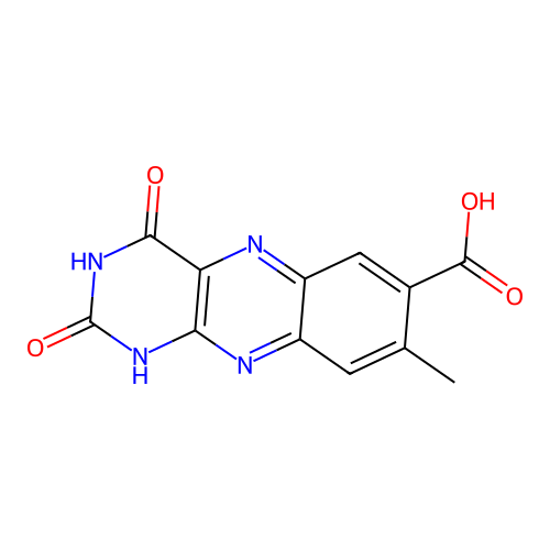 7-Carboxylumichrome structure