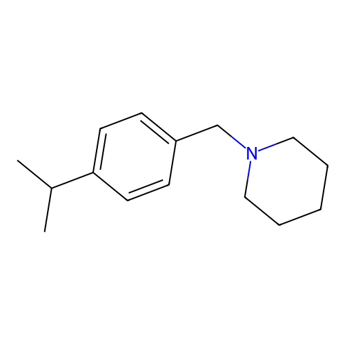1-[4-(Propan-2-yl)benzyl]piperidine structure