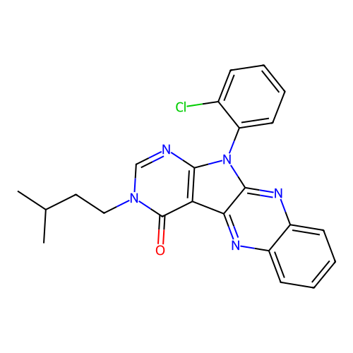 C23H20ClN5O structure