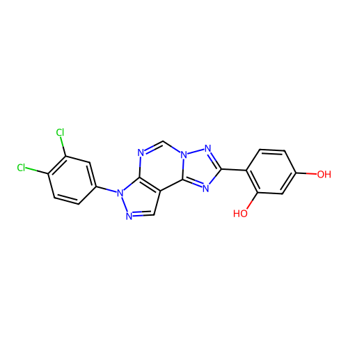 C18H10Cl2N6O2 structure