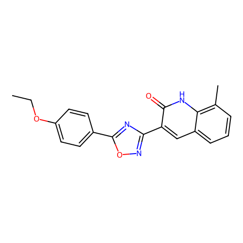 3-(5-(4-Ethoxyphenyl)-1,2,4-oxadiazol-3-yl)-8-methylquinolin-2-ol structure