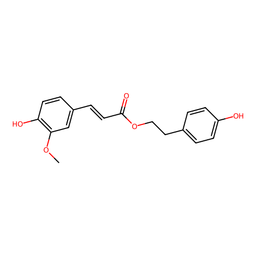 P-Hydroxyphenethyl Trans-Ferulate structure