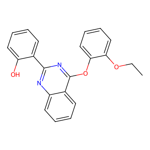 2-[4-(2-Ethoxyphenoxy)quinazolin-1-ium-2-yl]phenolate structure