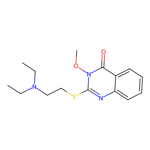2-{[2-(diethylamino)ethyl]sulfanyl}-3-methoxyquinazolin-4(3H)-one structure