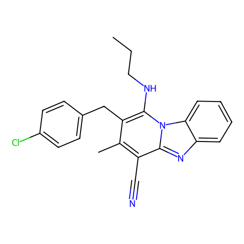 C23H21ClN4 structure