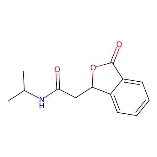 N-Isopropyl-2-(3-oxo-1,3-dihydro-isobenzofuran-1-yl)-acetamide structure