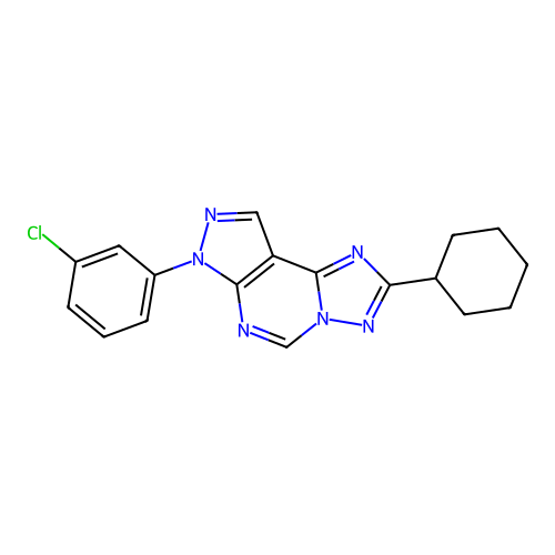 C18H17ClN6 structure