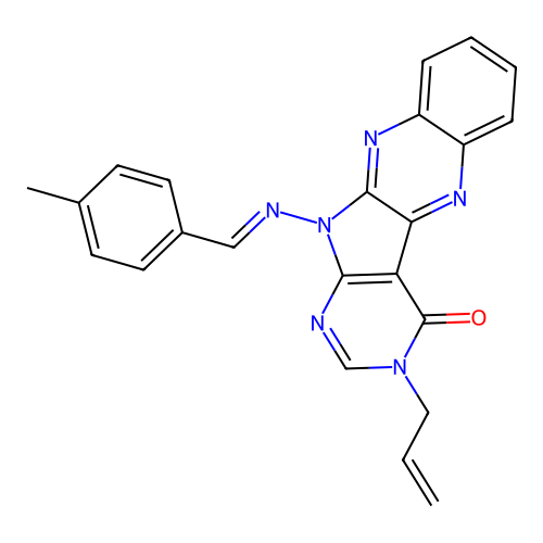 C23H18N6O structure