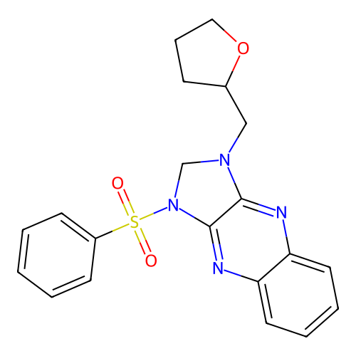 3-(benzenesulfonyl)-1-(oxolan-2-ylmethyl)-2H-imidazo[4,5-b]quinoxaline structure