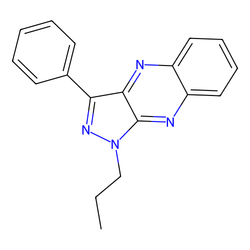 3-Phenyl-1-propylpyrazolo[4,3-b]quinoxaline structure
