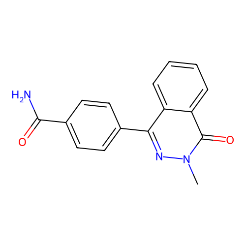 4-(3-Methyl-4-oxo-3,4-dihydrophthalazin-1-yl)benzamide structure