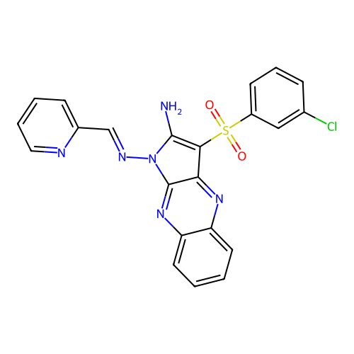 C22H15ClN6O2S structure