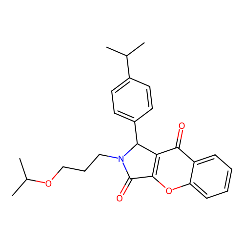 2-(3-isopropoxypropyl)-1-(4-isopropylphenyl)-1,2-dihydrochromeno[2,3-c]pyrrole-3,9-dione structure