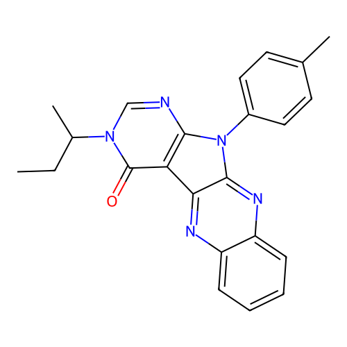C23H21N5O structure