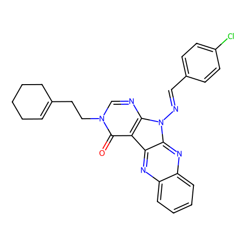 C27H23ClN6O structure