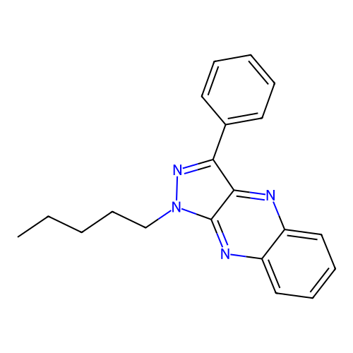 1-Pentyl-3-phenyl-1H-pyrazolo[3,4-b]quinoxaline structure