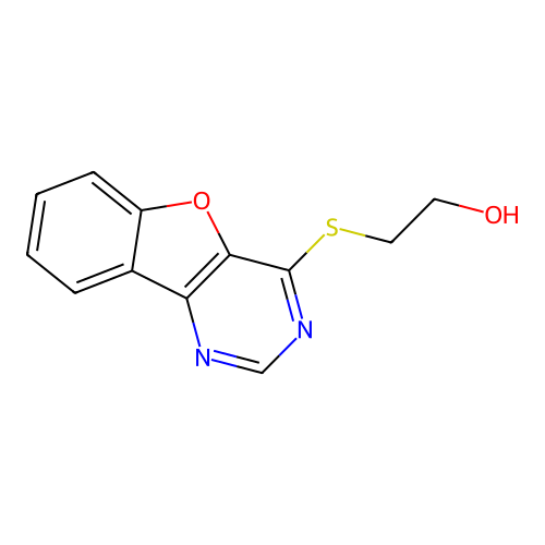2-(Benzofuro[3,2-d]pyrimidin-4-ylthio)ethanol structure