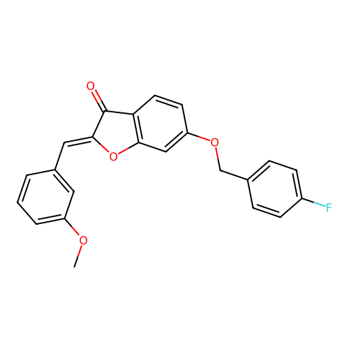 6-[(4-Fluorophenyl)methoxy]-2-[(3-methoxyphenyl)methylene]benzo[b]furan-3-one structure