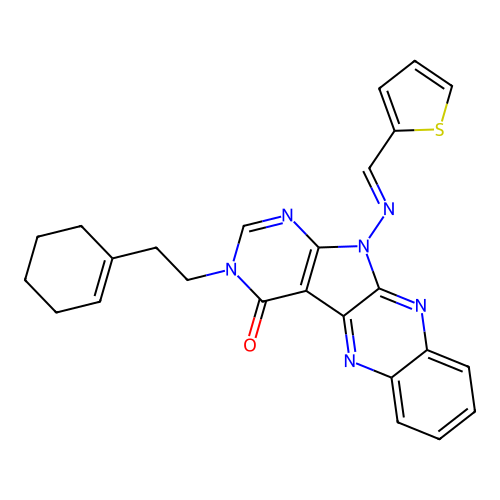C25H22N6OS structure