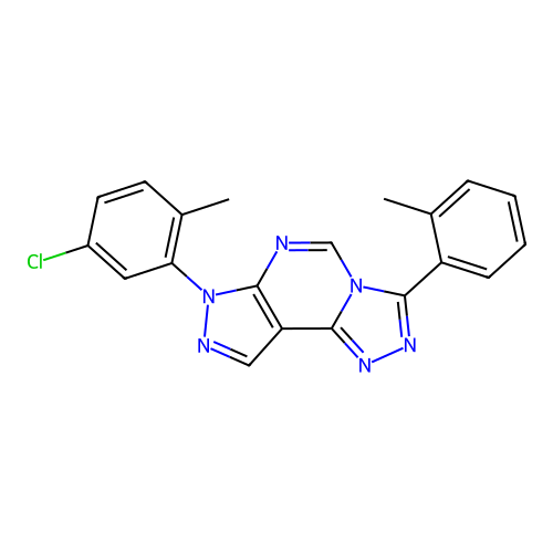 C20H15ClN6 structure