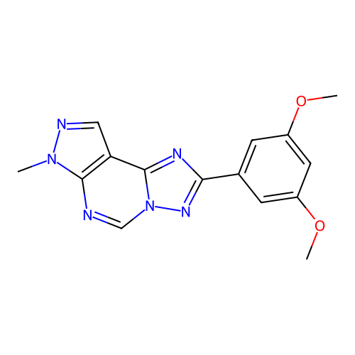 2-(3,5-dimethoxyphenyl)-7-methyl-7H-pyrazolo[4,3-e][1,2,4]triazolo[1,5-c]pyrimidine structure