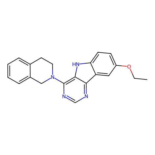 4-(3,4-Dihydro-1H-isoquinolin-2-yl)-8-ethoxy-5H-pyrimido[5,4-b]indole structure