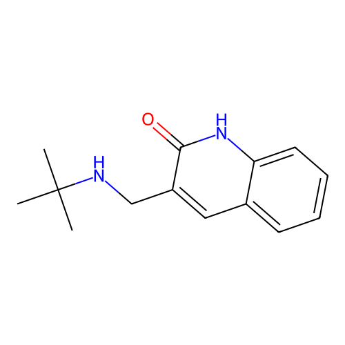 3-((Tert-butylamino)methyl)quinolin-2-ol structure