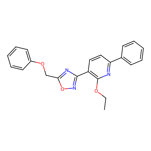3-(2-Ethoxy-6-phenylpyridin-3-yl)-5-(phenoxymethyl)-1,2,4-oxadiazole structure