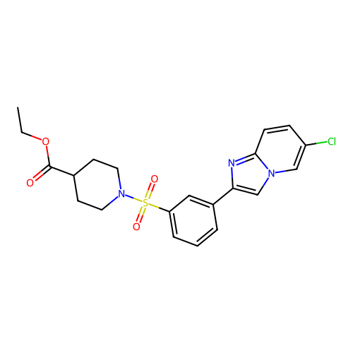 C21H22ClN3O4S structure