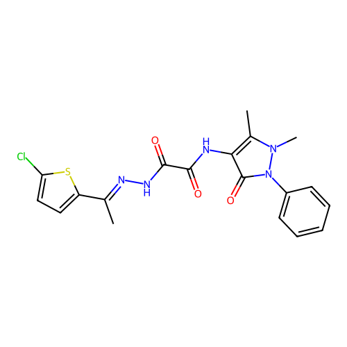 C19H18ClN5O3S structure