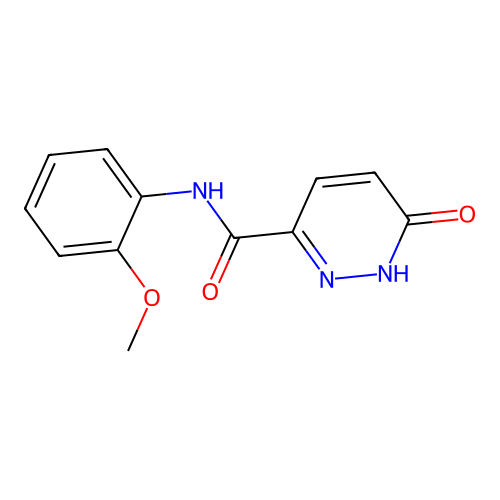 N-(2-methoxyphenyl)-6-oxo-1H-pyridazine-3-carboxamide structure