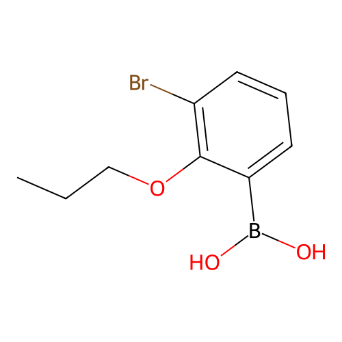 3-Bromo-2-propoxyphenylboronic acid structure