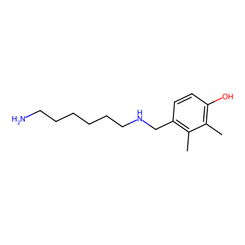 (((6-Aminohexyl)amino)methyl)dimethylphenol structure