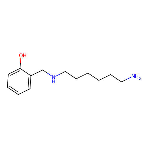 (((6-Aminohexyl)amino)methyl)phenol structure