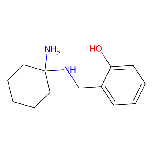 2-[[(1-Aminocyclohexyl)amino]methyl]phenol structure