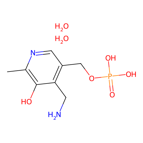 Pyridoxamine phosphate dihydrate structure