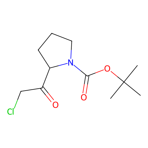 Tert-butyl 2-(2-chloroacetyl)pyrrolidine-1-carboxylate structure