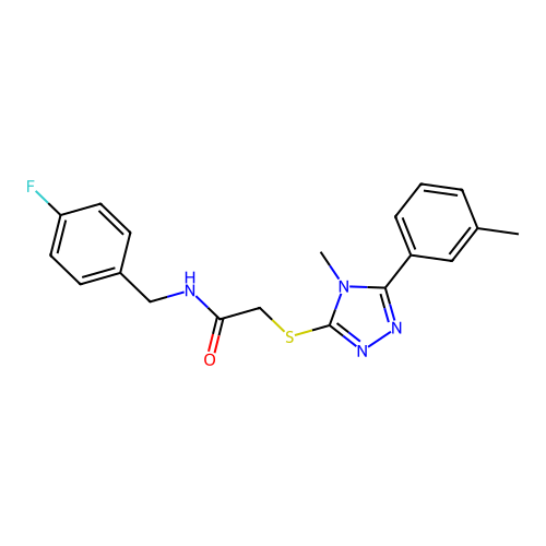 C19H19FN4OS structure