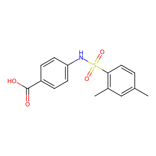 4-{[(2,4-Dimethylphenyl)sulfonyl]amino}benzoic acid structure