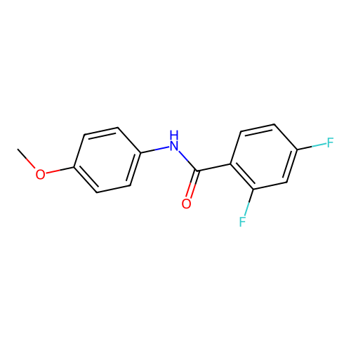 2,4-difluoro-N-(4-methoxyphenyl)benzamide structure