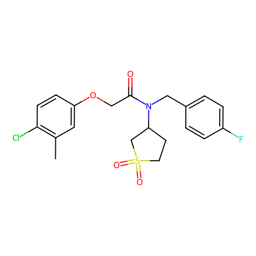 C20H21ClFNO4S structure