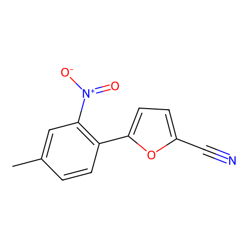 5-(4-Methyl-2-nitrophenyl)furan-2-carbonitrile structure